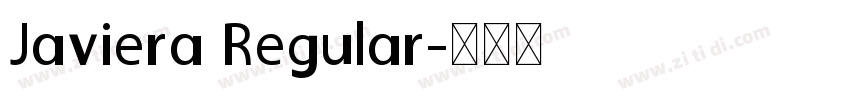 Javiera Regular字体转换